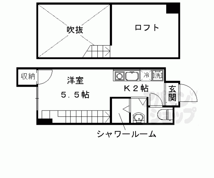 【ヒューマンハイツ御室】間取