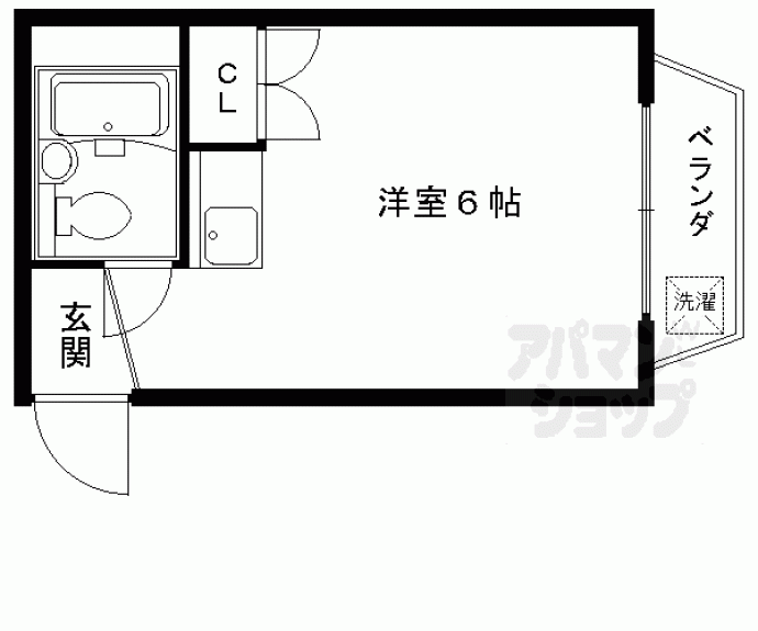 【ベルファム西院】間取