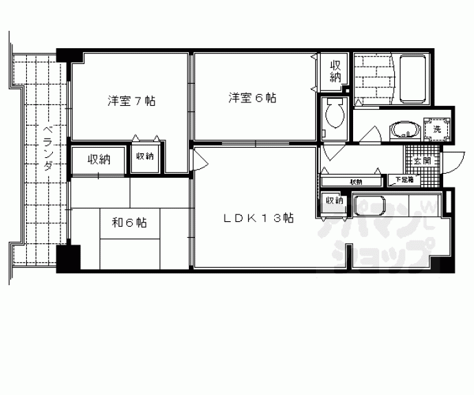 【カーセン２２】間取