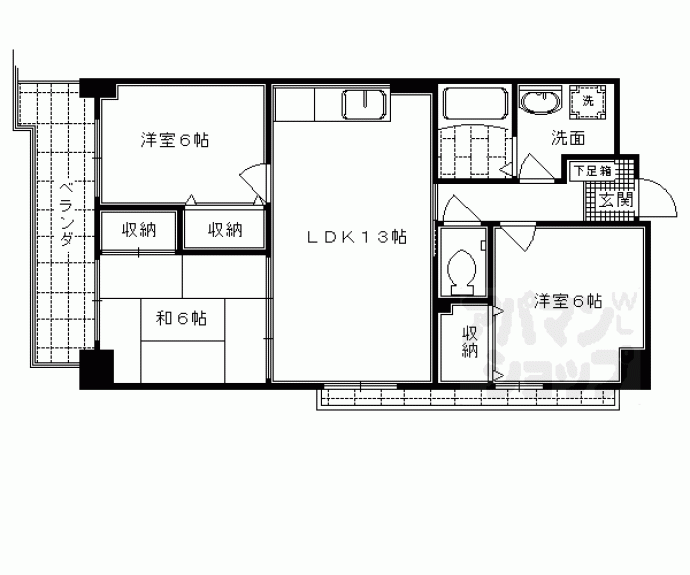 【カーセン２２】間取