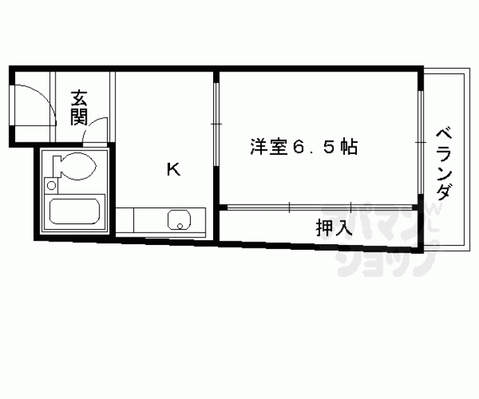 【梅津シティーハウスⅠ】間取