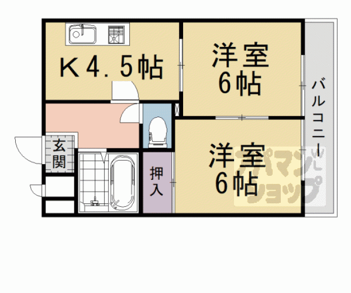 【エスポワール峯】間取