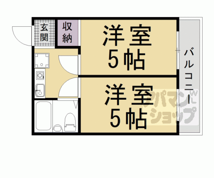 【アメニティ京都二番館】間取