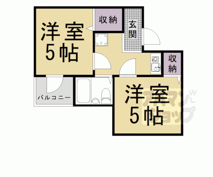 【アメニティ京都一番館】間取