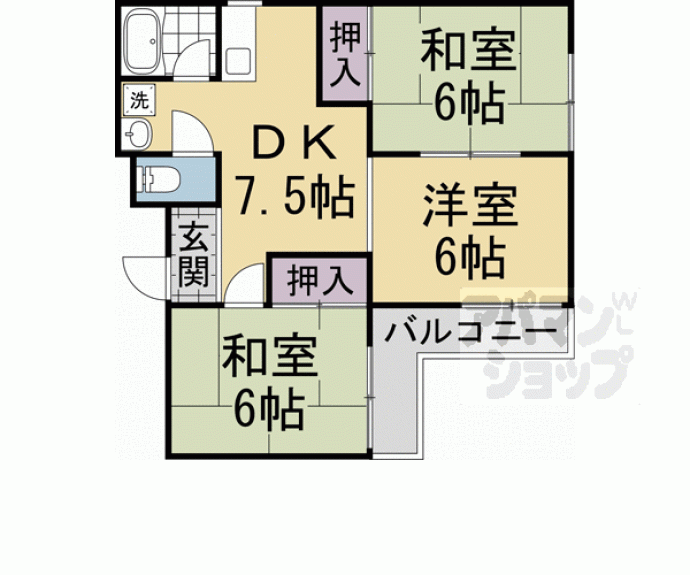 【山下マンション】間取