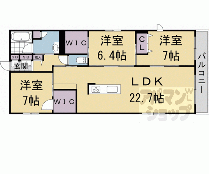 【フロンテージ堺町御門】間取