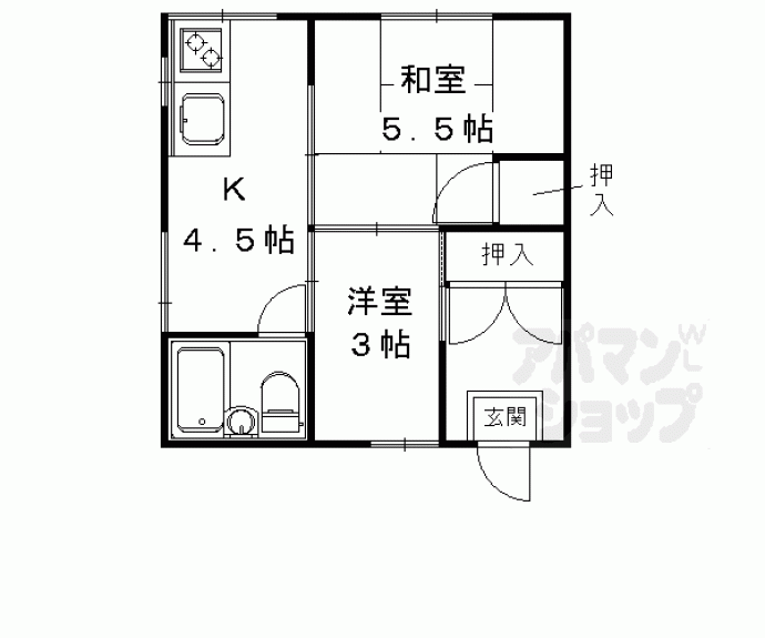 【平安モータープール（マンション松原）】間取