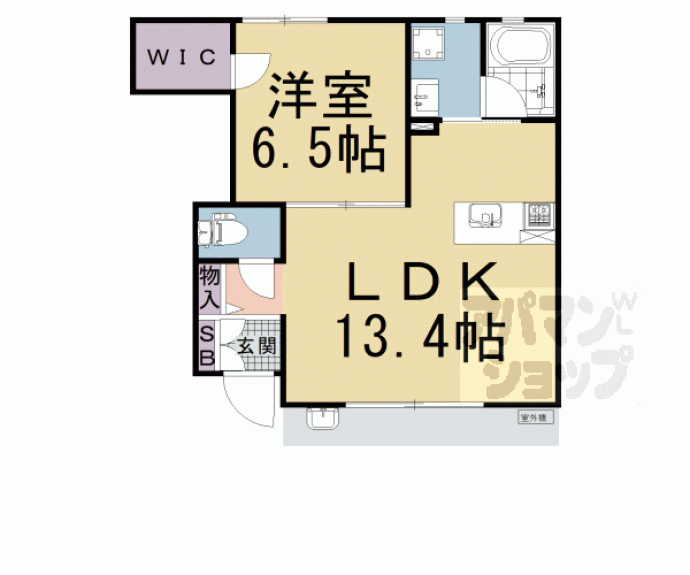 【シャーメゾン横大路】間取