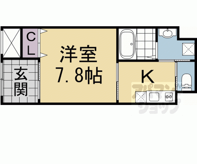 【エルベコート東寺】間取