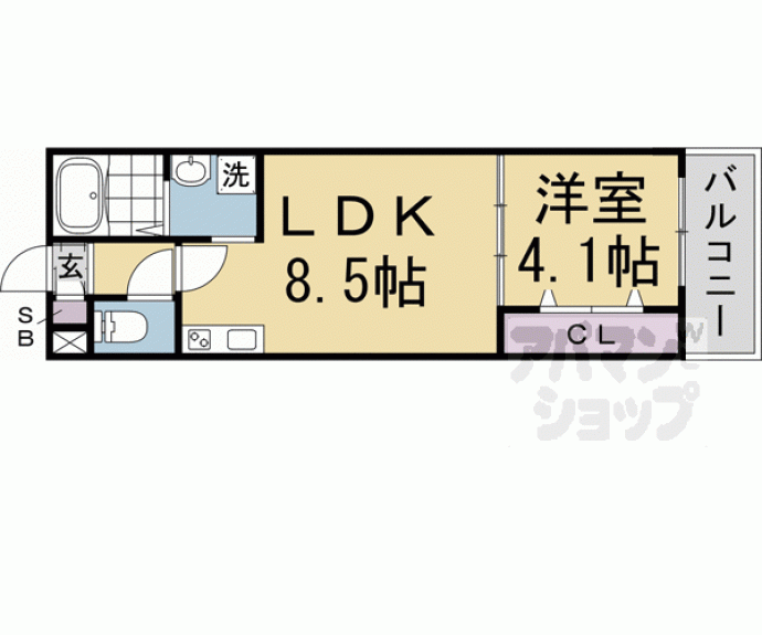 【ジーメゾン山科マニフィコ】間取