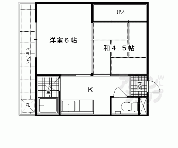 【コーポラスナリタ】間取