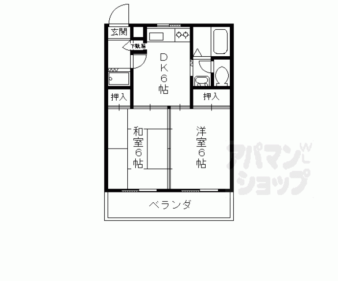 【サンライブマンションⅠ】間取