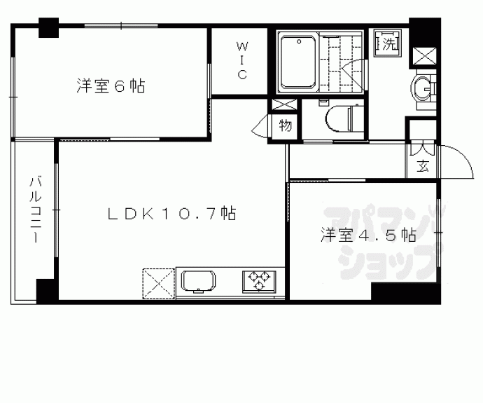 【カーサフィオーレ桂】間取