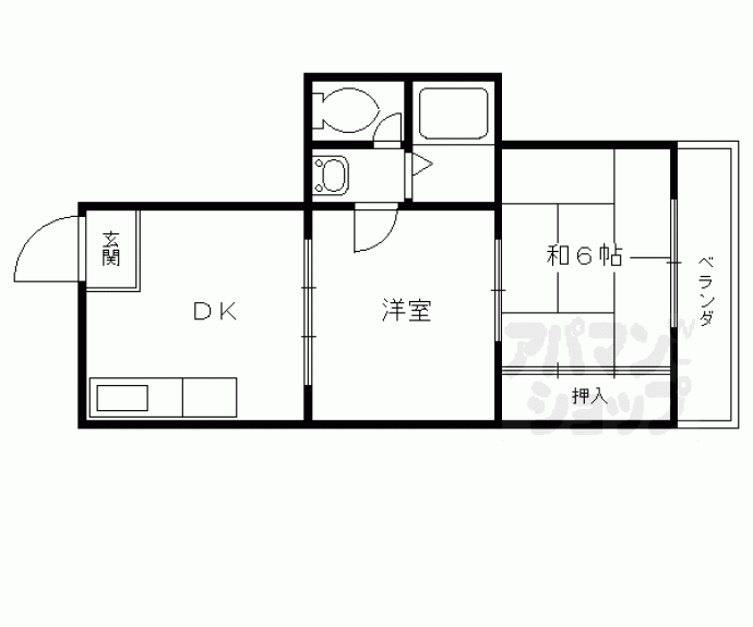 【ＮＩＳＨＩＫＩマンションⅡ】間取