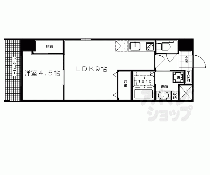 【ビクトワール西大路御池】間取