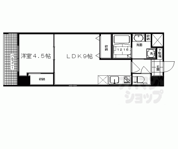 【ビクトワール西大路御池】間取