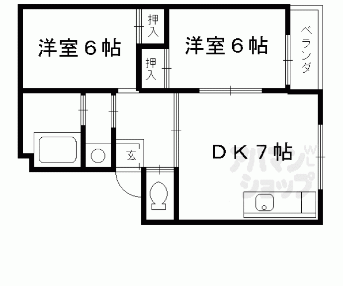 【シャトー五十鈴】間取