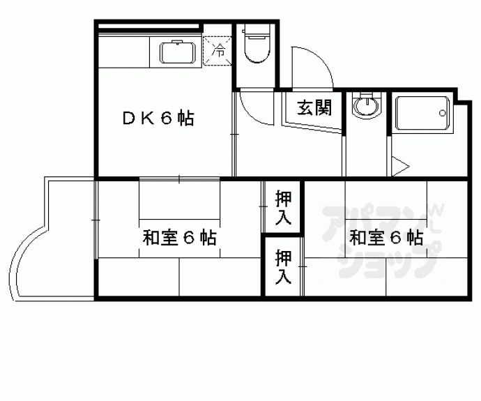 【シャトー五十鈴】間取