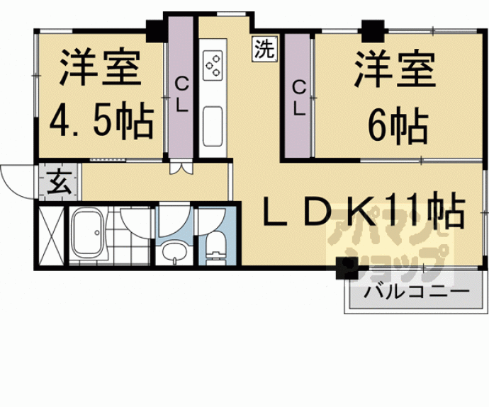 【ＳＥＡＳＯＮ嵐山】間取