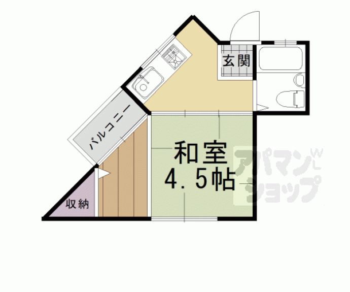 【ヤマト洛西アパート】間取