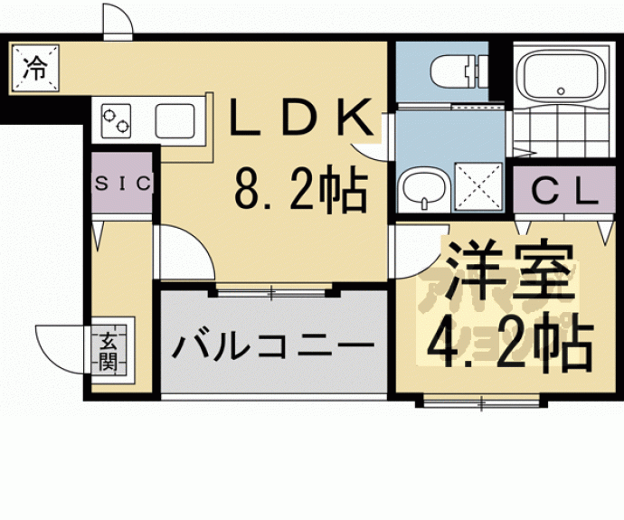 【ヴィラ．アンジュ】間取