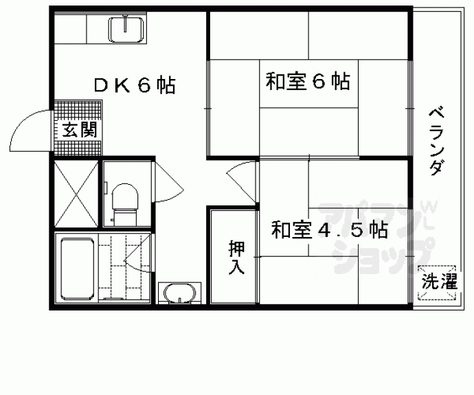 【ハイツ小倉山】間取