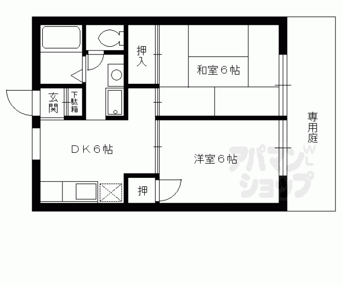 【セジュール太秦】間取