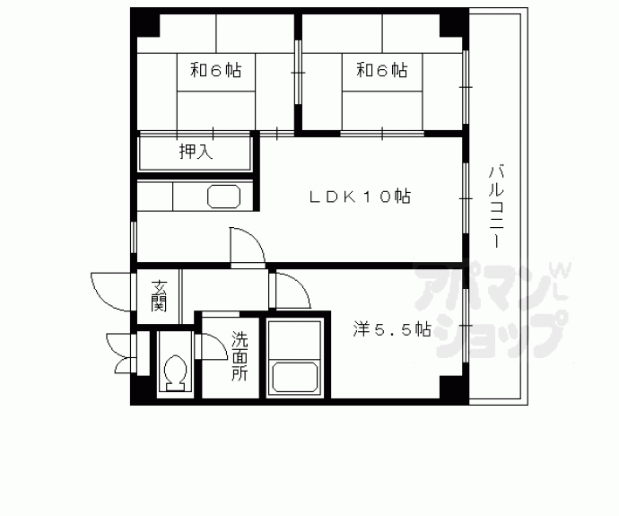 【シルバーシャトー太秦】間取