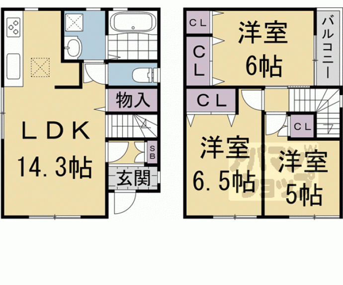 【上京区主税町戸建て】間取