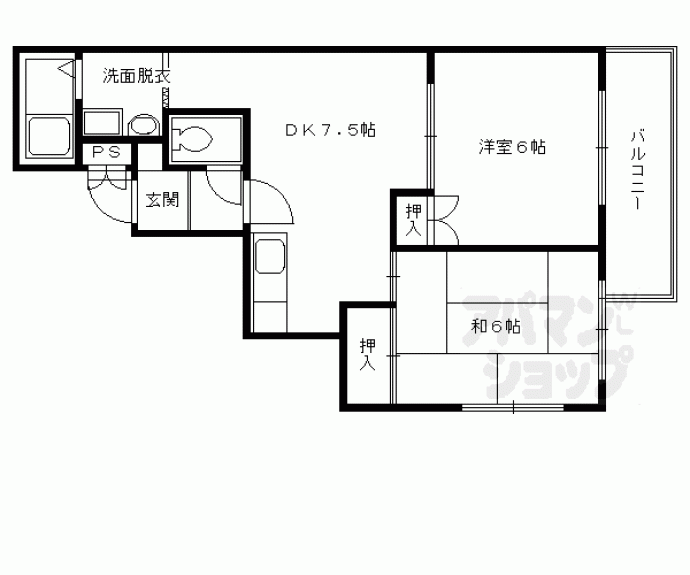 【ヴィラツインクル】間取