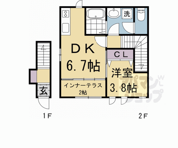 【コンフォール横木Ⅱ】間取