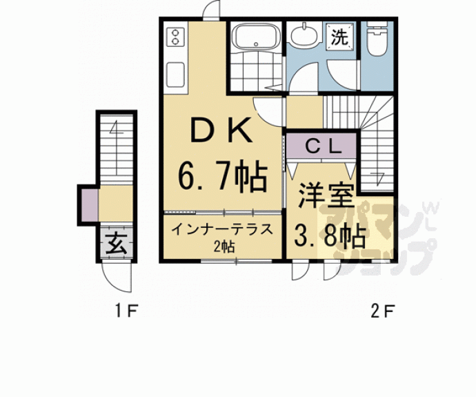 【コンフォール横木Ⅱ】間取