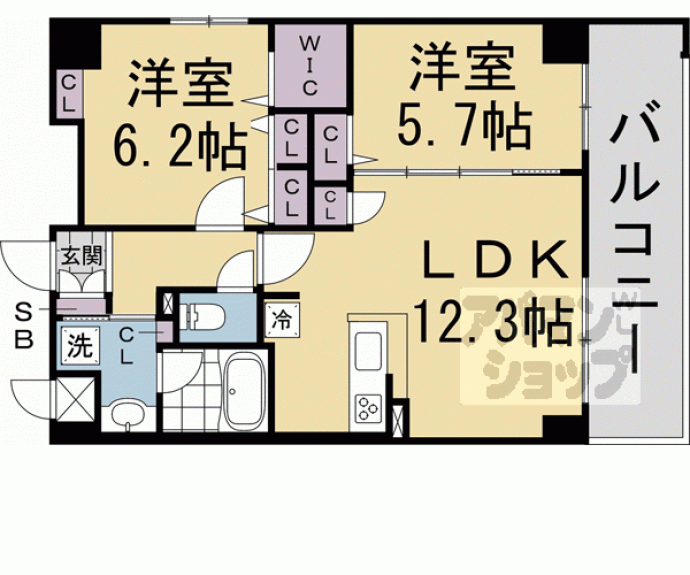 【サウスシャノイチ】間取