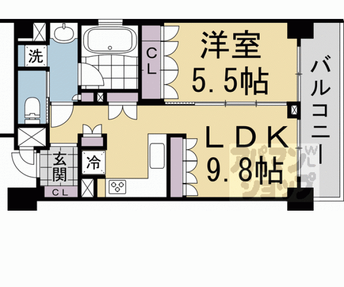 【リーガル京都御所西Ⅲ】間取