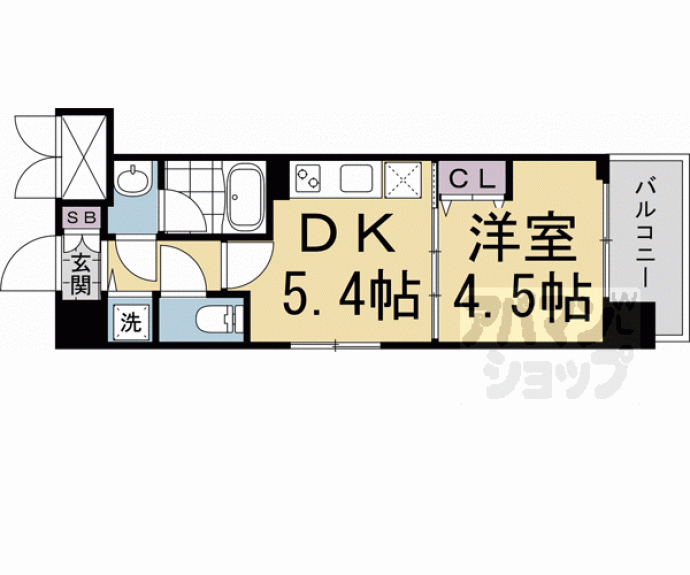 【ベラジオ雅び西大路高辻】間取