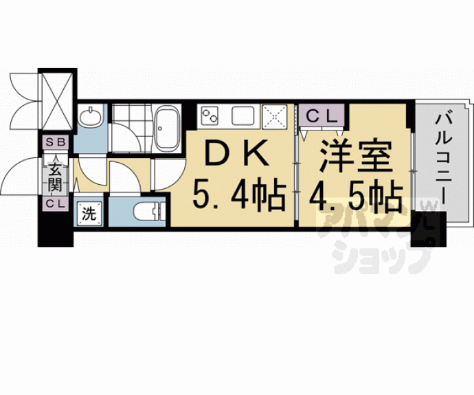 【ベラジオ雅び西大路高辻】間取