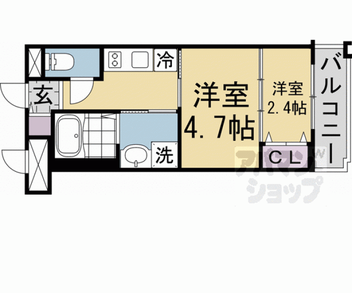 【アクアプレイス京都北白川】間取