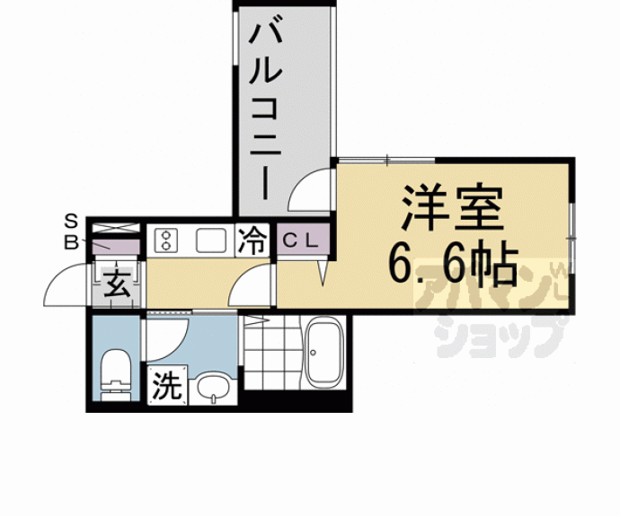 【アクアプレイス京都北白川】間取