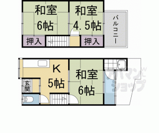 【下鳥羽北三町８４貸家】