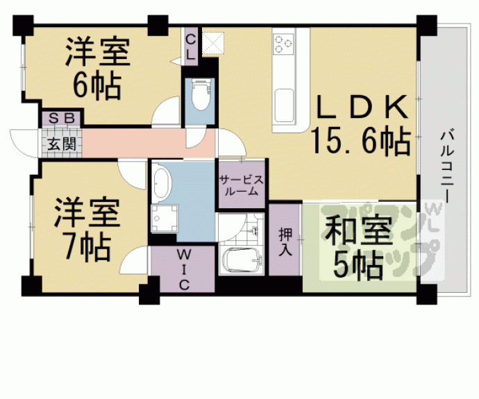 【パデシオン小倉駅南】間取