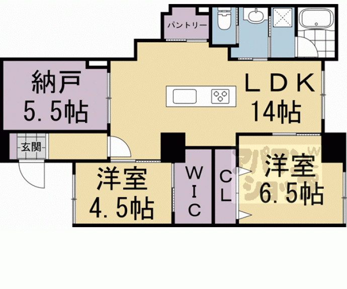 【Ｈａｌｅ　Ｌｕａｎａ東山】間取