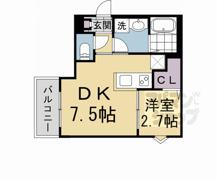 【ＲＥＧＡＬＥＳＴ山科椥辻】間取