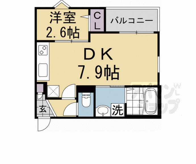 【ＲＥＧＡＬＥＳＴ山科椥辻】間取