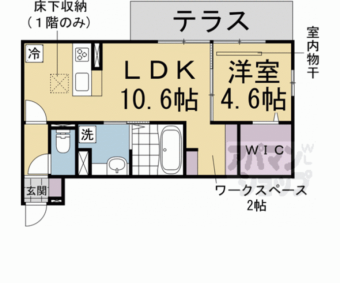 【フロレゾン北花山　Ｂ】間取