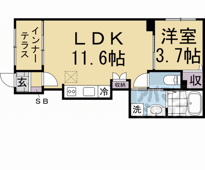 【ＣａｓａＣａｒｉｎｏ東福寺】間取