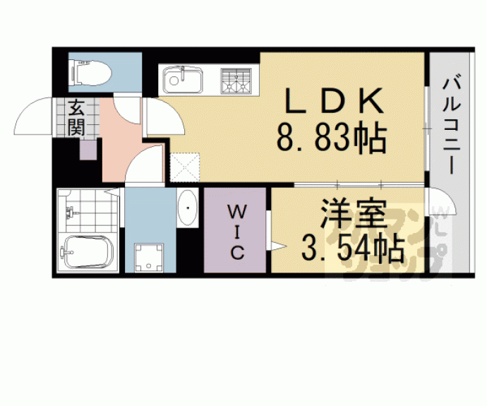 【アイル京都宇治西】間取