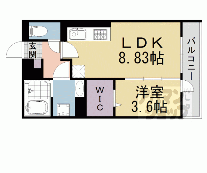 【アイル京都宇治西】間取