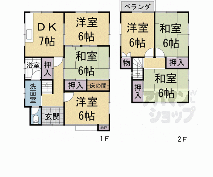 【神明宮西貸家】間取