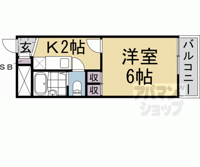 【レオパレス宇治伊勢田】間取