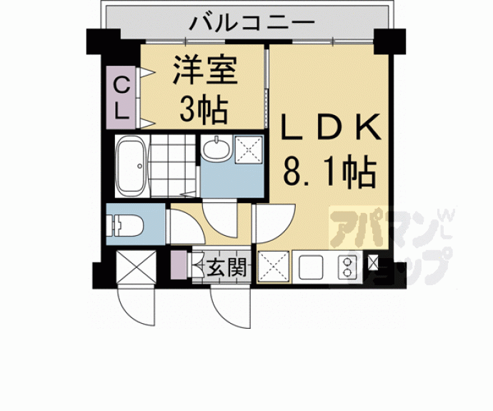 【キンブリッジ京都千本丸太町】間取